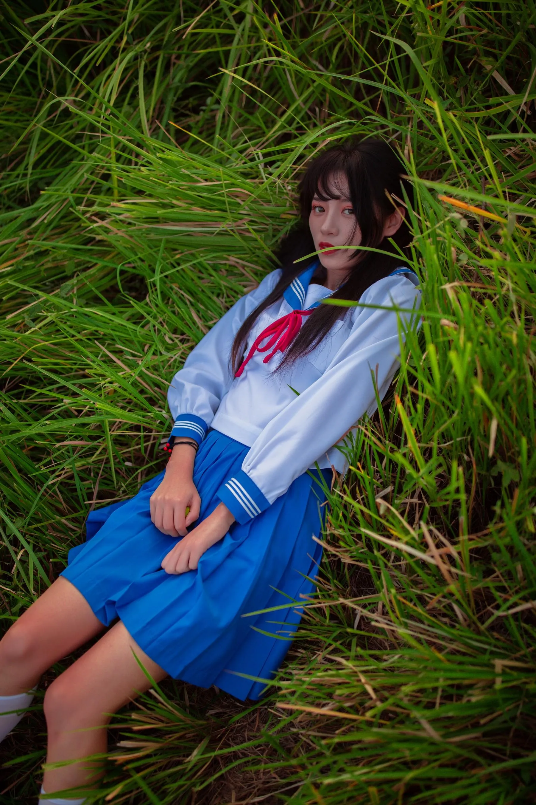 [YITUYU艺图语]2022.02.02 JK少女 一只橙子 [48P]插图2